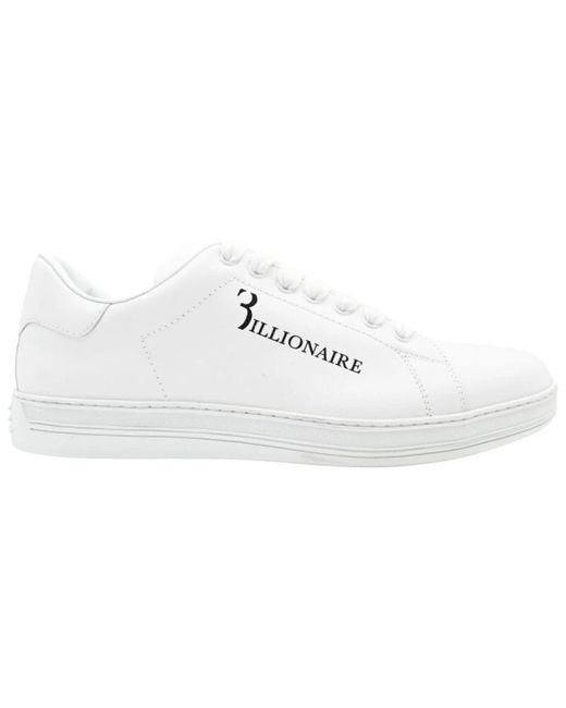 Billionaire White Sneakers for men