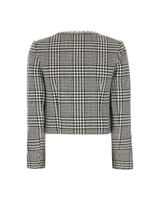 Self-Portrait Black Tweed Jackets