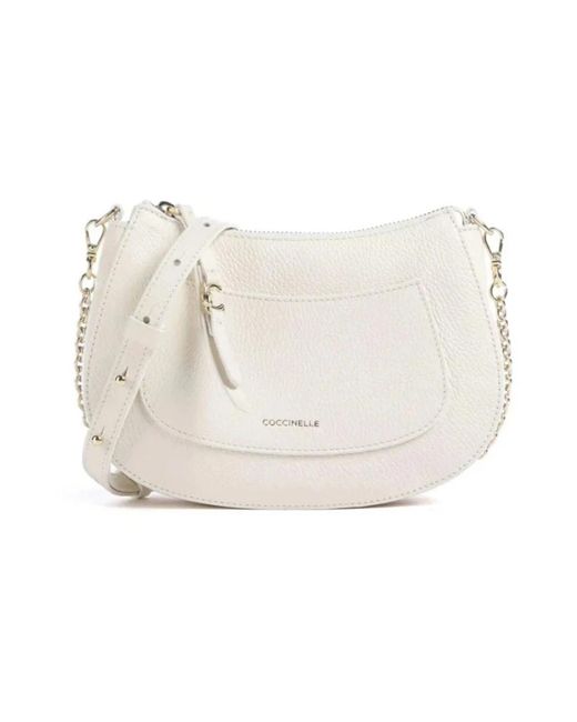 Coccinelle White Shoulder Bags