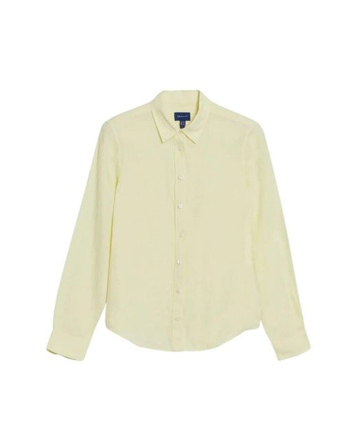 Gant Natural Lemonade Leinen Chambray Hemd