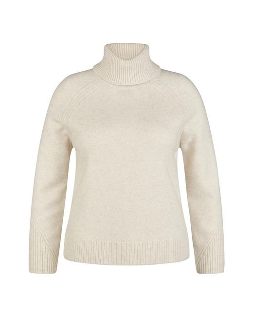 Le Comte White Rollkragenpullover