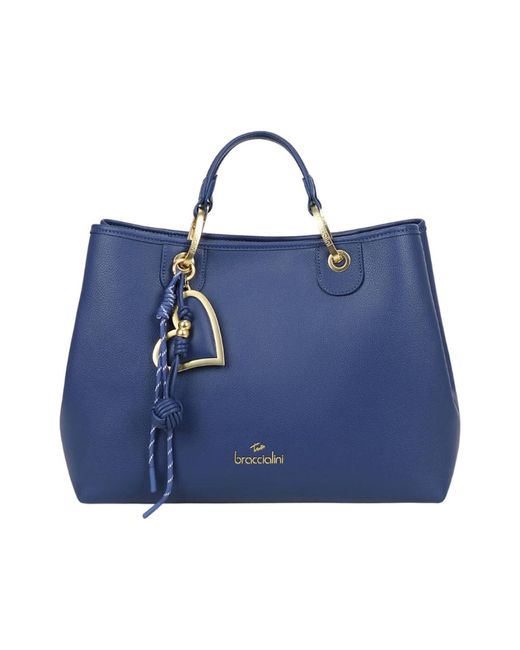 Braccialini Blue Große Handtasche