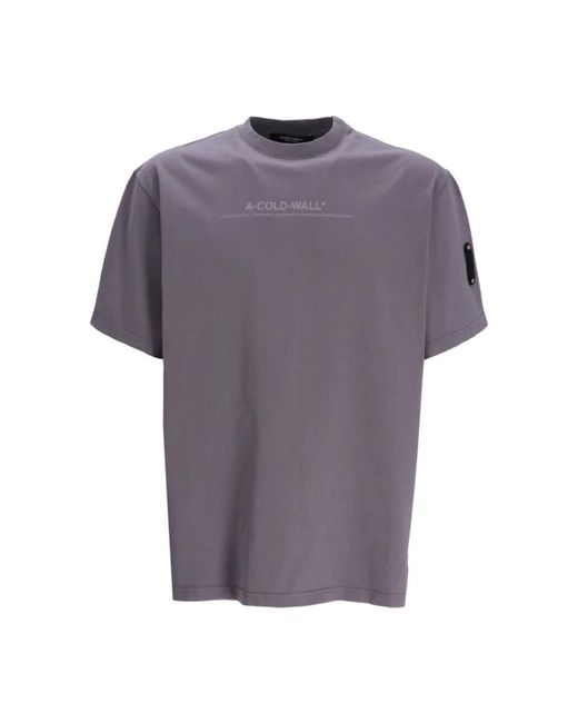 Streetwear discourse logo print t-shirt di A_COLD_WALL* in Purple da Uomo
