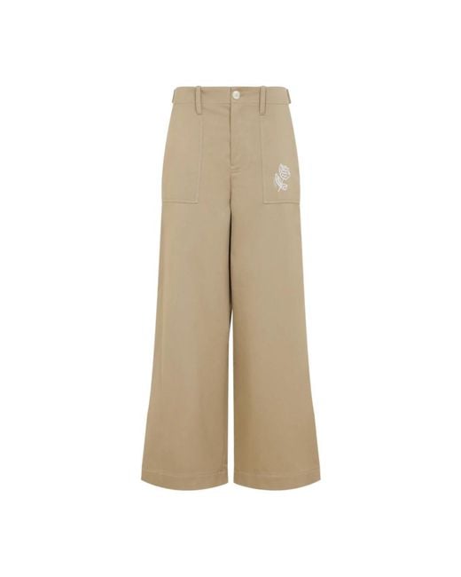 Marni Wide Trousers in het Natural