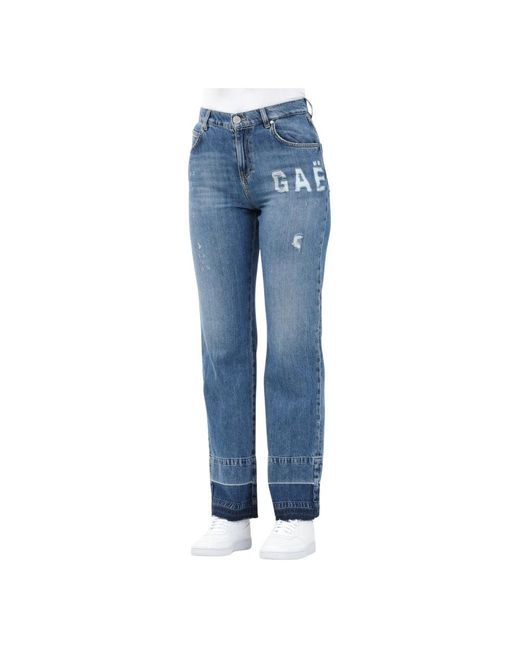 Gaelle Paris Blue Slim-Fit Jeans
