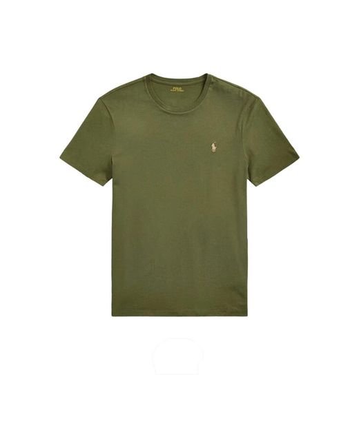 Ralph Lauren Stylishe t-shirts für männer und frauen,grünes baumwoll-crew-neck t-shirt in Green für Herren