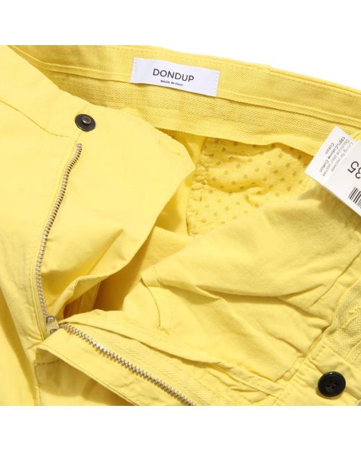 Dondup Yellow Casual Shorts for men