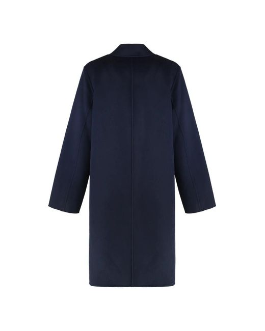 Single-Breasted Coats Tory Burch de color Blue