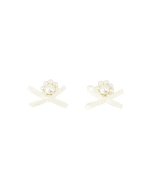 Earrings di Simone Rocha in White