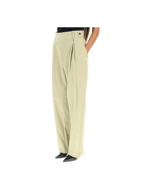 Trousers > straight trousers Bottega Veneta en coloris Yellow