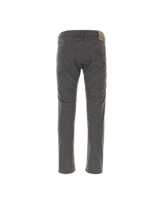 Incotex Gray Straight Trousers for men