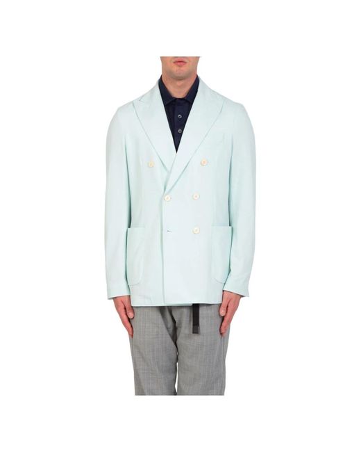 Blazer pastello a doppio petto di Circolo 1901 in Blue da Uomo