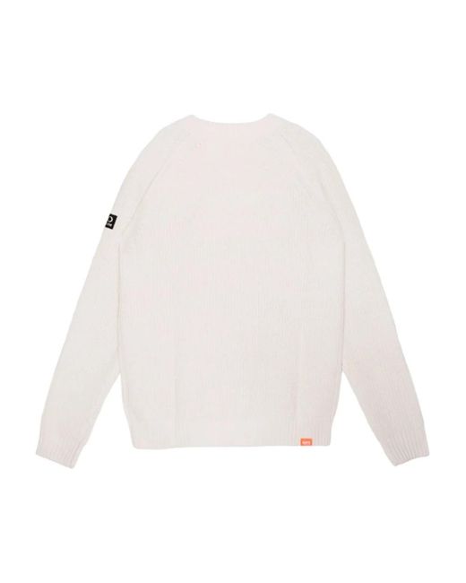 Suns White Round-Neck Knitwear for men