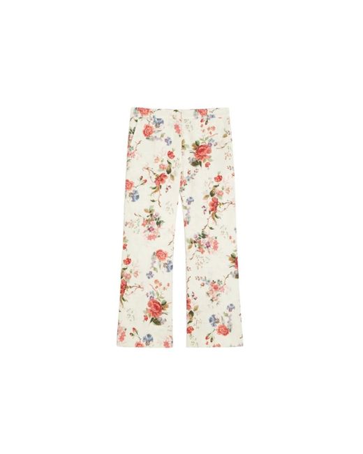 Max Mara White Wide Trousers