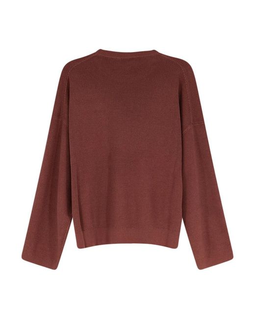Brunello Cucinelli Purple Round-Neck Knitwear