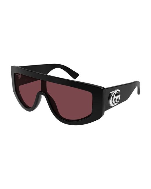 Gucci Brown Shield Sonnenbrille