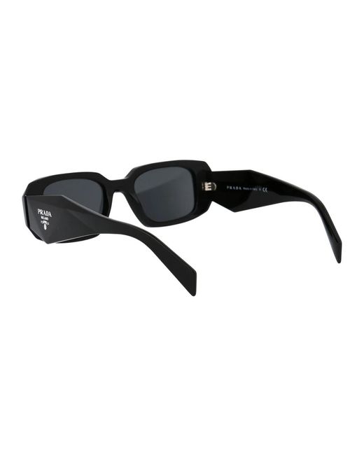 Prada Black Stylische sonnenbrille mit 0pr 17ws