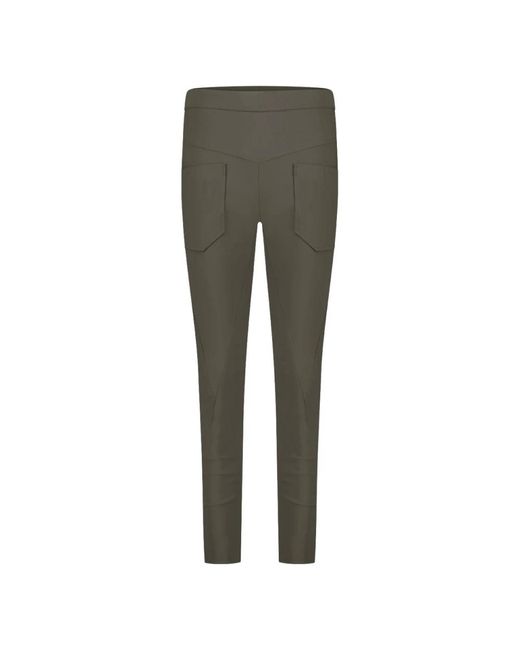 Tapered trousers Jane Lushka de color Gray