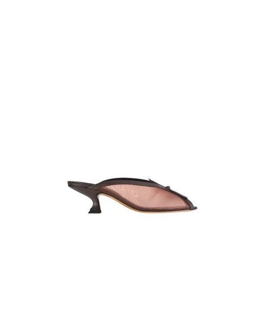 Yuzefi Brown Heeled Mules
