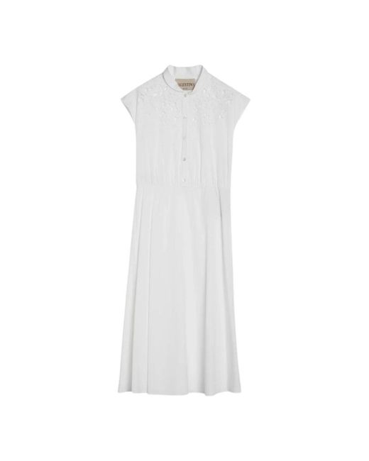 Valentino White Midi Dresses