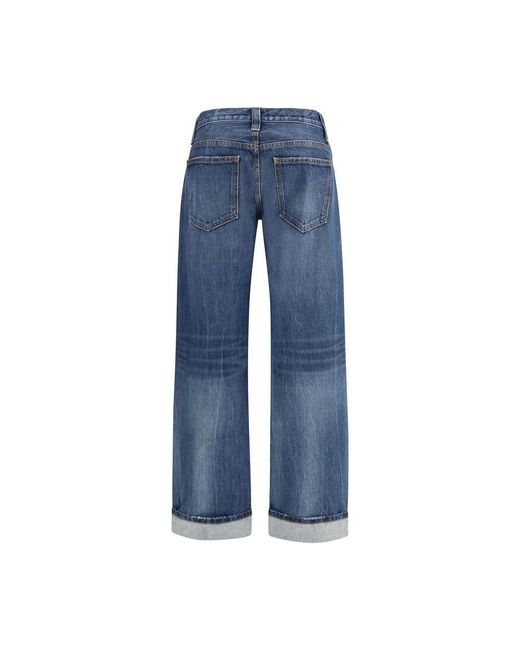 Khaite Blue Cotton Jeans Denim