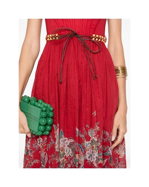 Zimmermann Midi Dresses in het Red
