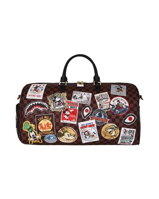 Sprayground Red Weekend Bags for men