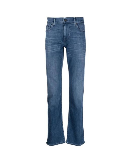 7 For All Mankind Blue Slim-Fit Jeans for men