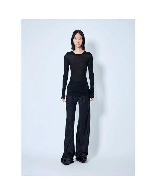 Rick Owens Black Long Sleeve T-Shirts
