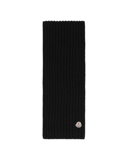 Moncler Luxe Wol Kasjmier Sjaal in het Black