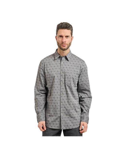 Guess Gray Casual Shirts for men