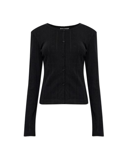 Cardigans Ganni en coloris Black