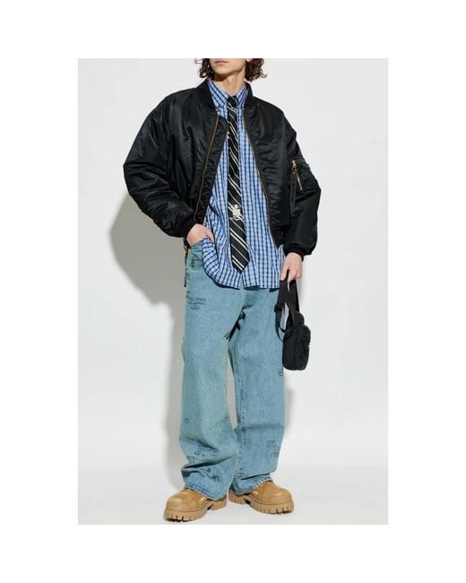 Vetements Bomber Jacket in het Black voor heren