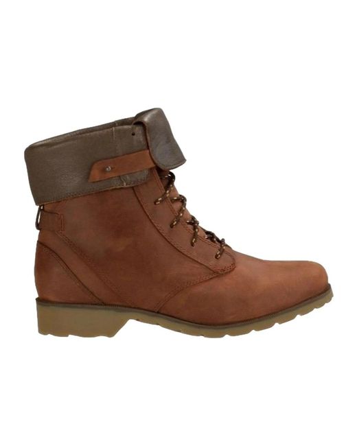 Teva Brown Lace-Up Boots for men