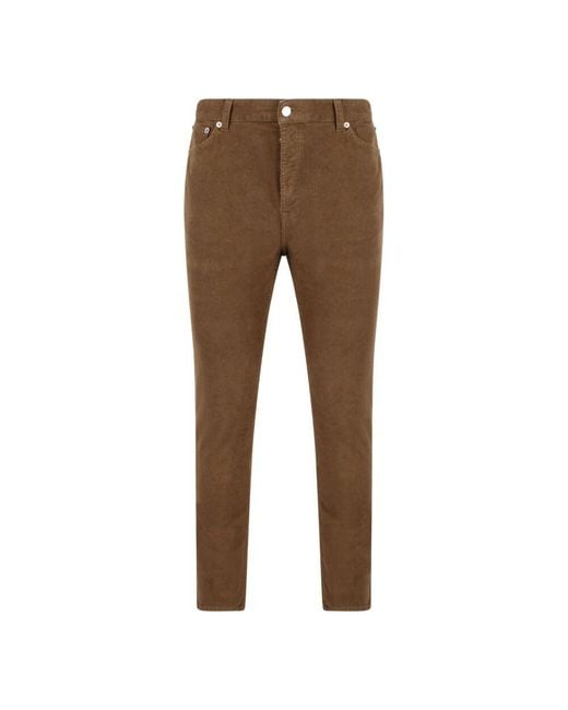 Department 5 Brown Slim-Fit Trousers for men