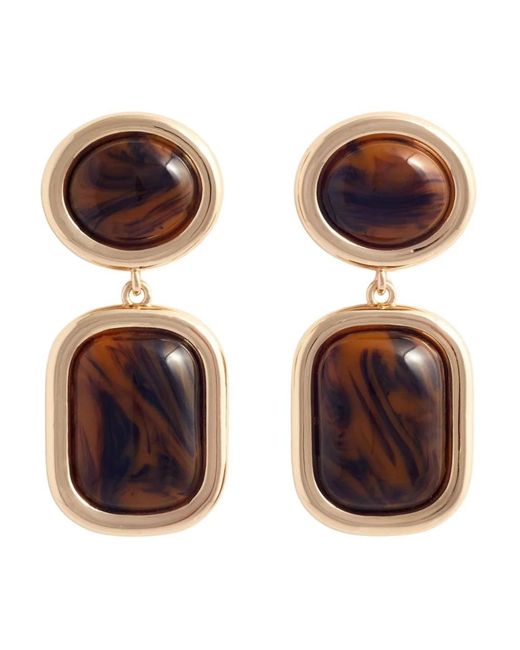 Self-Portrait Brown Earrings