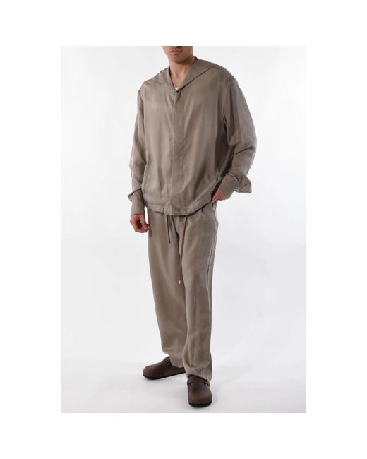 Costumein Gray Wide Trousers for men