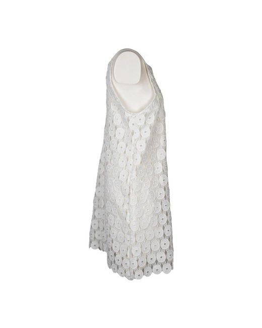 Tops > sleeveless tops Erika Cavallini Semi Couture en coloris White