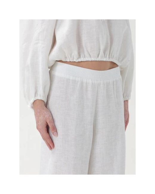 Liviana Conti Gray Wide Trousers