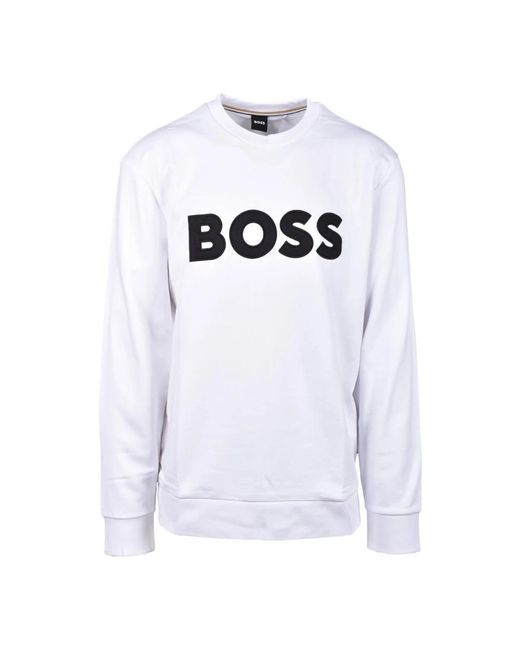 HUGO Boss Boss Pullover in White für Herren