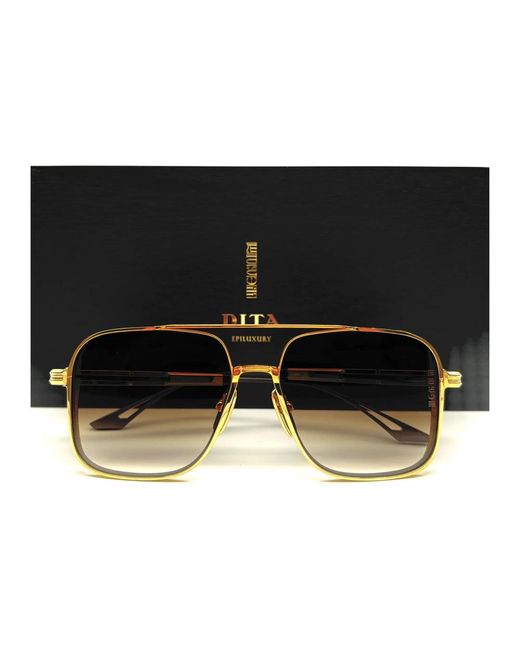 Dita Eyewear Schwarze sonnenbrille in Brown für Herren