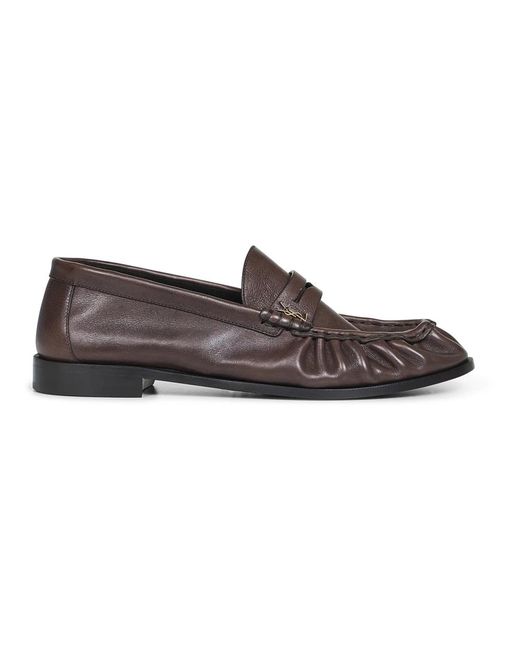 Saint Laurent Schoenen ,Bruin ,Leer Le Loafer in het Brown voor heren
