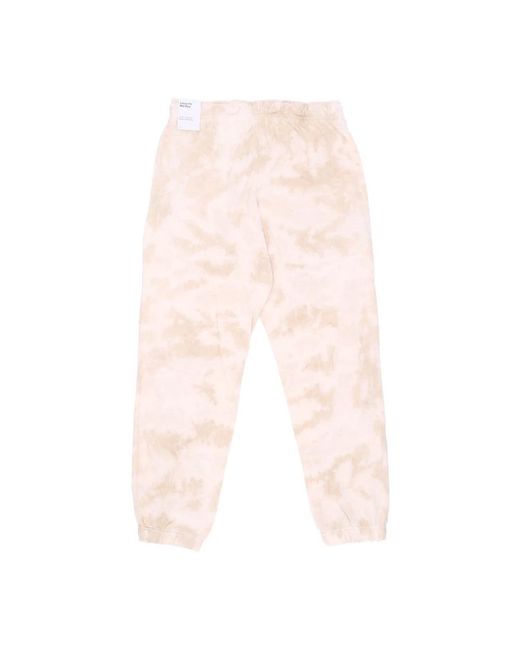 Nike Fitness ,Wit ,Katoen Cloud-Dye Joggers Lichtgewicht Trainingsbroek in het Pink