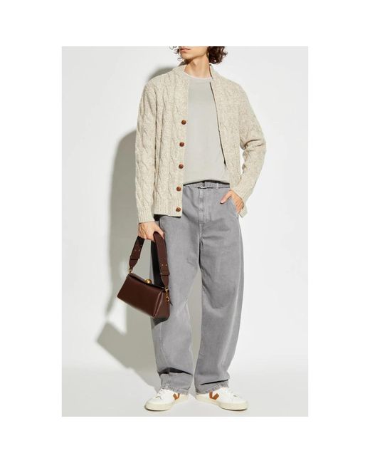 Cardigans Eleventy de hombre de color White