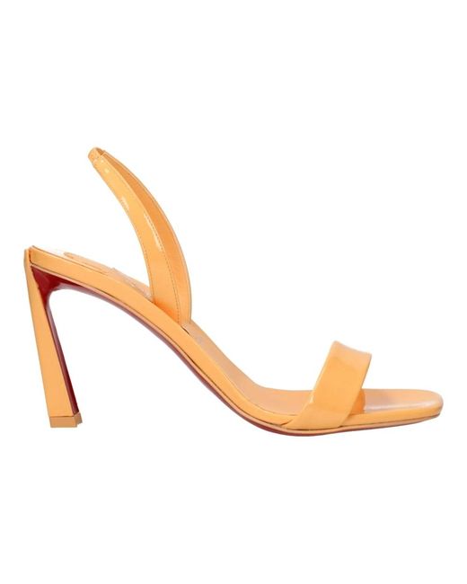 High Heel Sandals di Christian Louboutin in Metallic