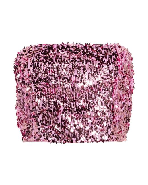 Sleeveless Tops ROTATE BIRGER CHRISTENSEN de color Red