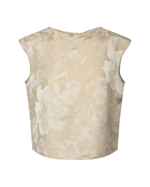 Incotex Natural Sleeveless Tops