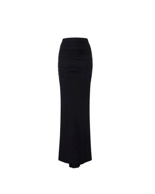 Elisabetta Franchi Black Maxi Skirts