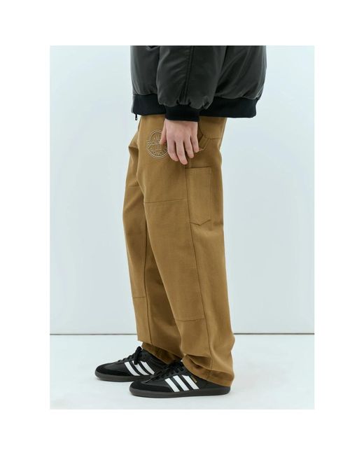 Trousers > straight trousers Moncler pour homme en coloris Green