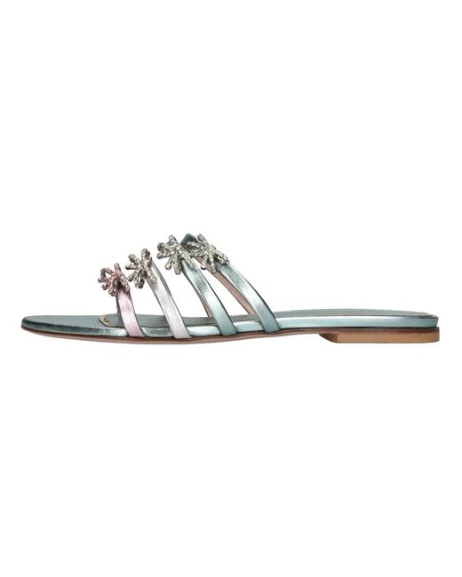 Gedebe Schoenen ,Veelkleurig ,Leer Sandalen Multi Kleur in het Blue